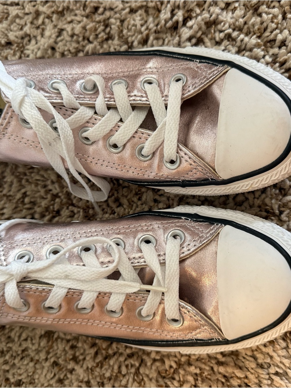 Converse All Star Women’s Metallic Rose Low Top Sneakers-Size 7 - Picture 3 of 8